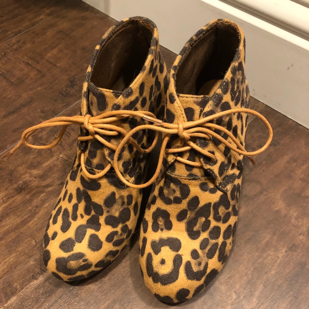 Leopard Print Booties